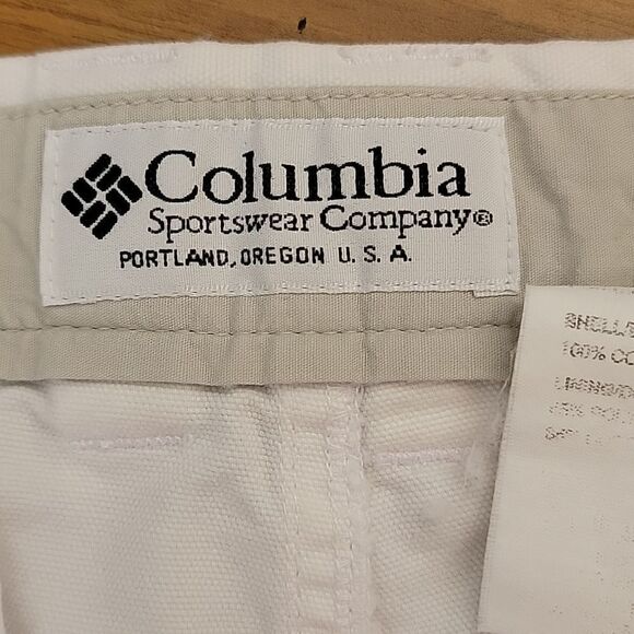 Columbia white cotton canvas shorts Size 14 - Picture 7 of 11